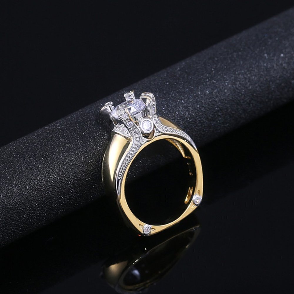 💎Noble Fashion Gemstone Cubic Zircon Chunky Rings for Women, INDN8217 - Picture 5 of 9